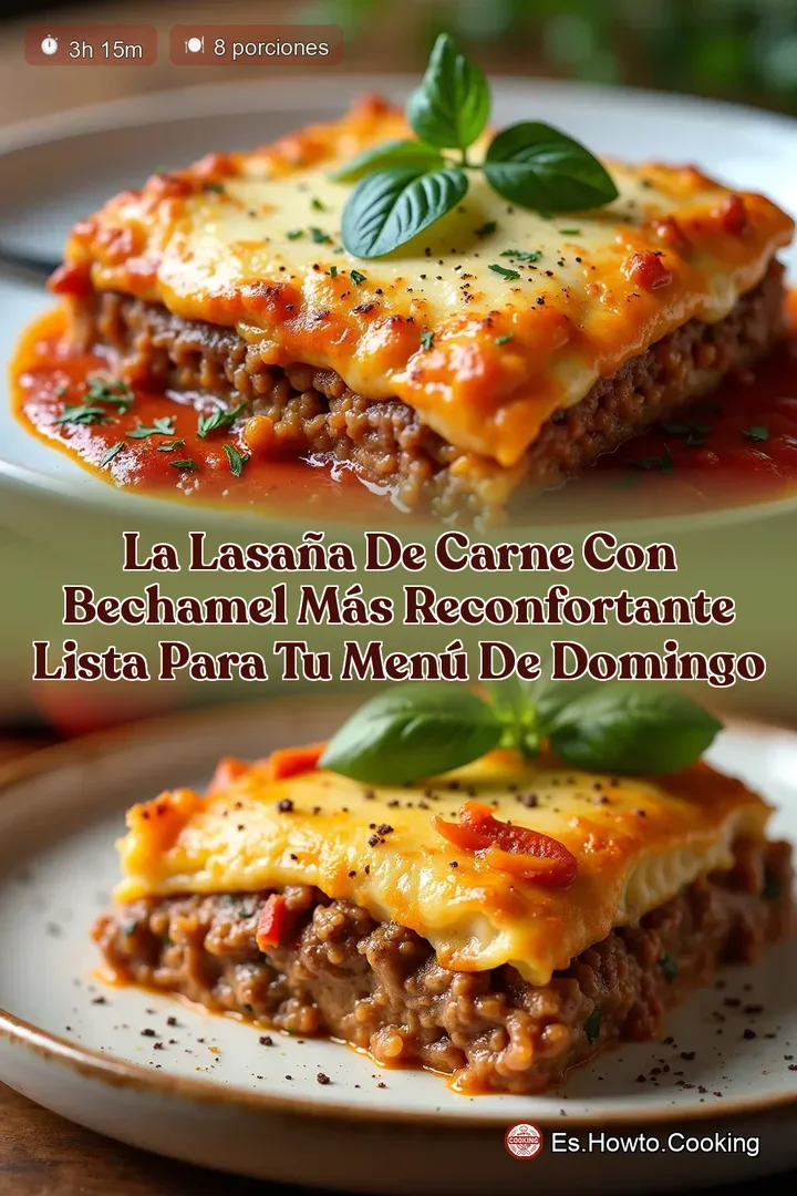 La Lasa&ntilde;a de Carne con Bechamel M&aacute;s Reconfortante Lista para tu Men&uacute; de Domingo