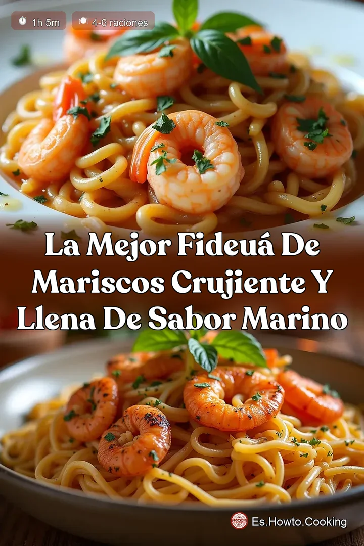 La Mejor Fideu&aacute; de Mariscos Crujiente y Llena de Sabor Marino