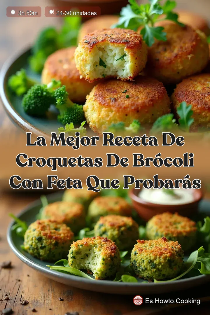 La Mejor Receta de Croquetas de Br&oacute;coli con Feta que Probar&aacute;s