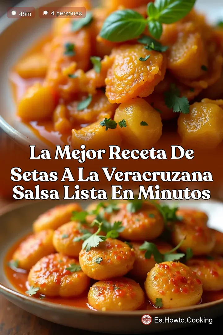 La Mejor Receta de Setas a la Veracruzana Salsa Lista en Minutos