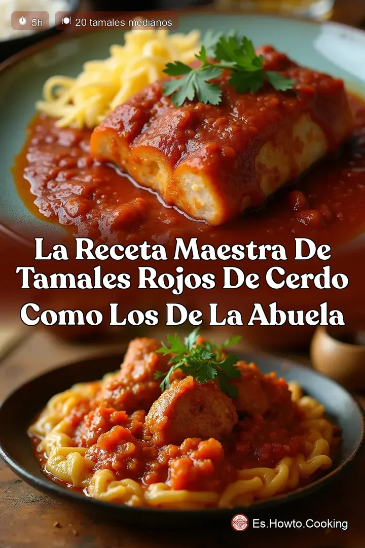 La Receta Maestra de Tamales Rojos de Cerdo Como los de la Abuela