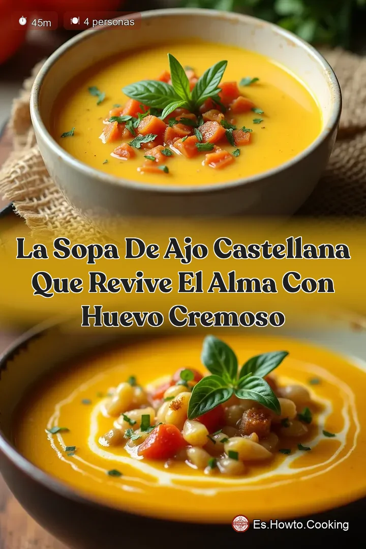 La Sopa de Ajo Castellana que Revive el Alma con Huevo Cremoso