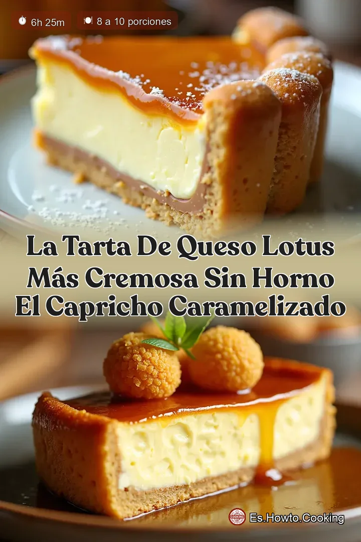 La Tarta de Queso Lotus M&aacute;s Cremosa Sin Horno El Capricho Caramelizado