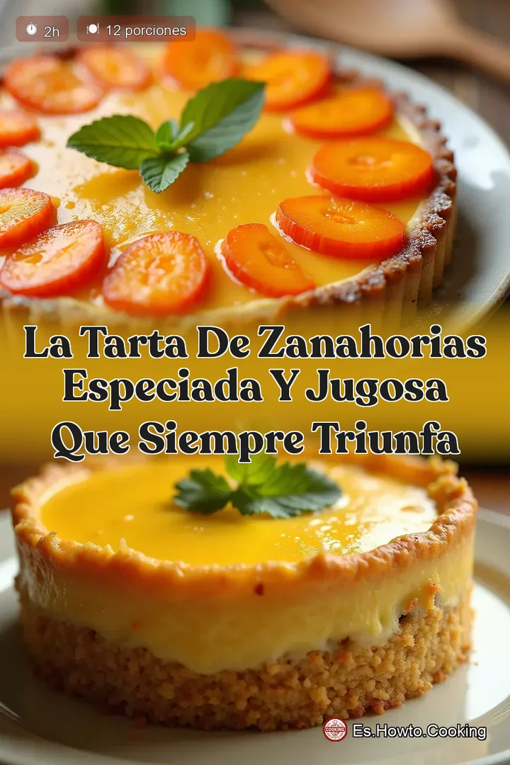 La Tarta de Zanahorias Especiada y Jugosa que Siempre Triunfa