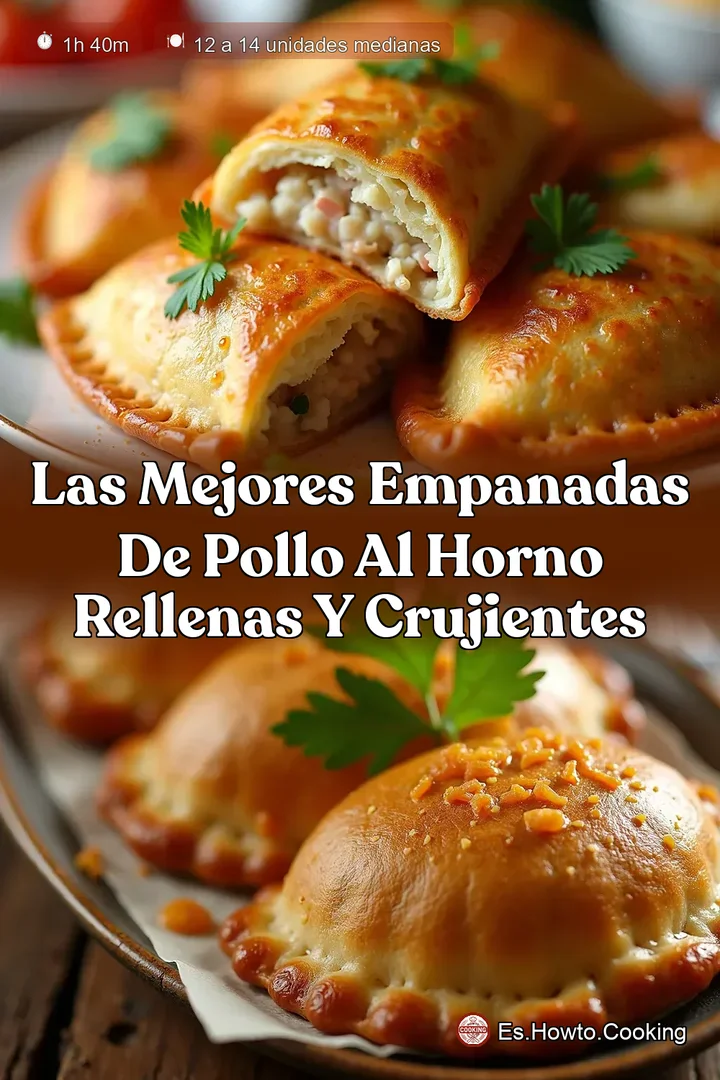 Las Mejores Empanadas de Pollo al Horno Rellenas y Crujientes