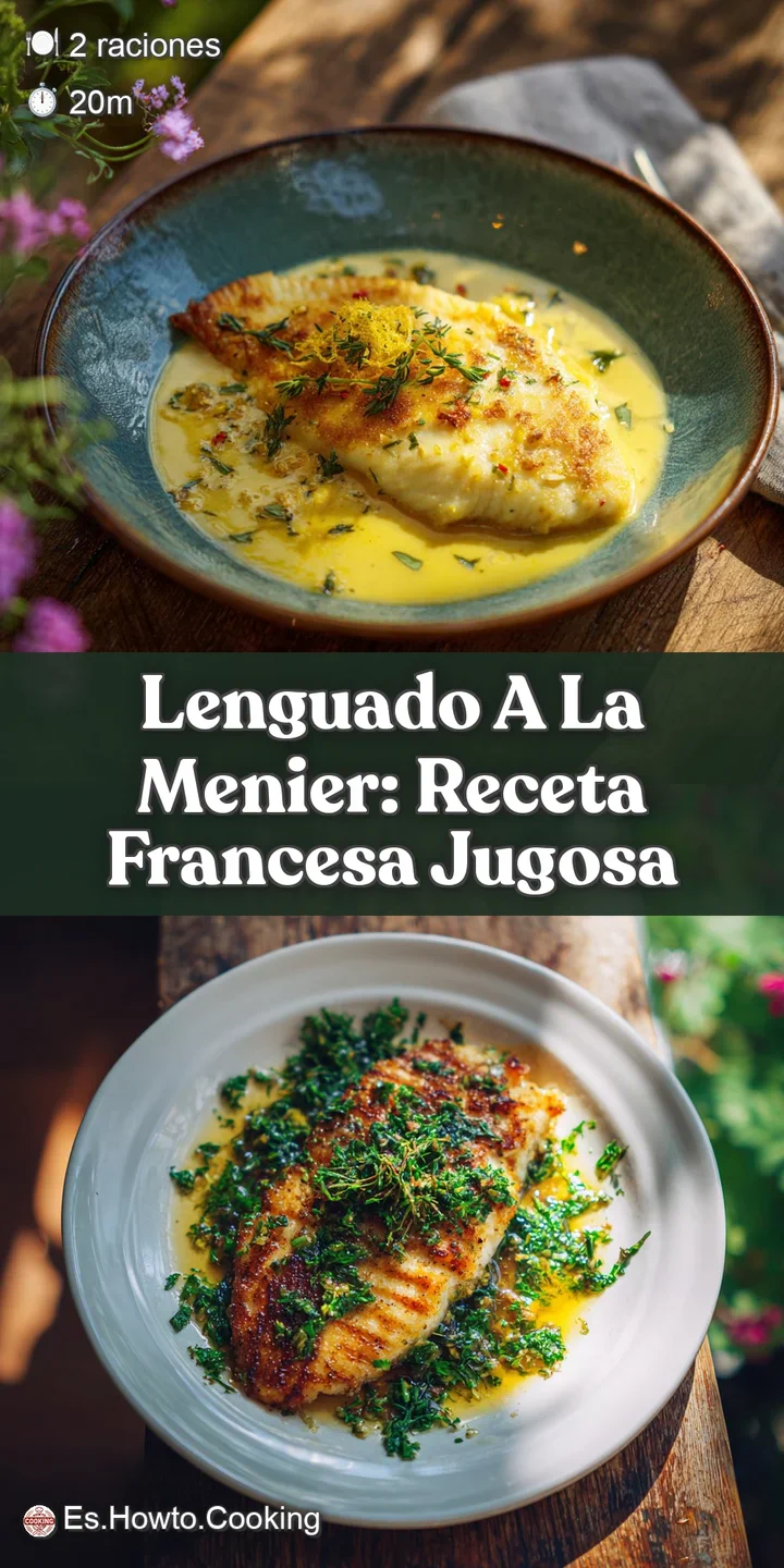 Close-up of buttery, pan-fried sole; the crispy edges hint at a delightful crunch. Parsley and lemon offer vibrant pops of...