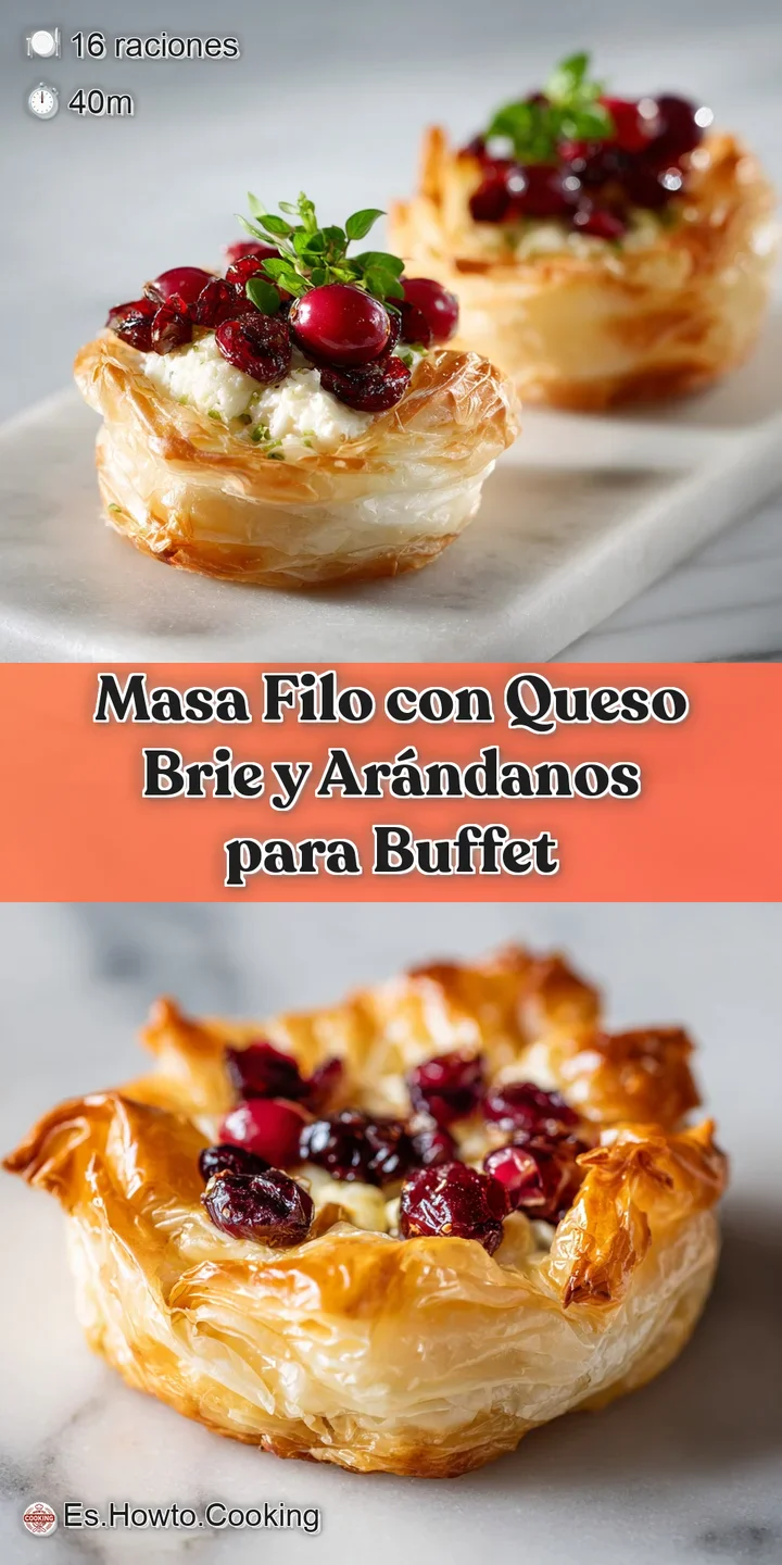 Close-up of a warm brie and blueberry pastry; molten cheese oozing slightly, juicy blueberries peeking from the flaky crust.