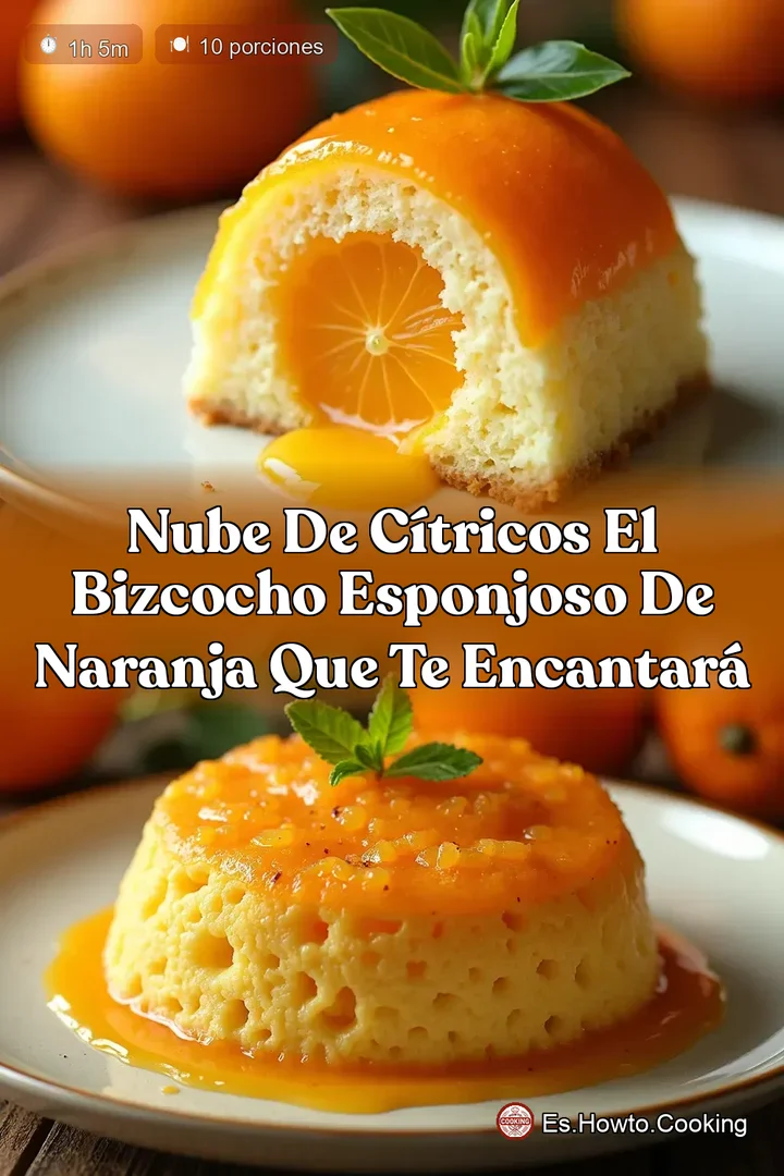 Nube de C&iacute;tricos El Bizcocho Esponjoso de Naranja que te Encantar&aacute;