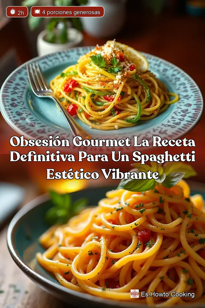Obsesi&oacute;n Gourmet La Receta Definitiva para un Spaghetti Est&eacute;tico Vibrante
