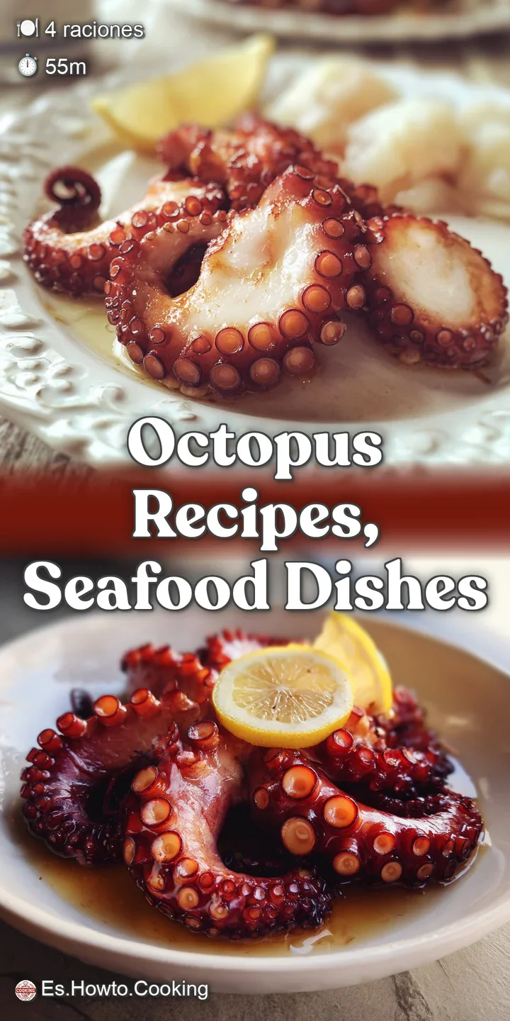 Close-up reveals the tender texture of sliced octopus, glistening with olive oil, and sprinkled with smoky paprika.