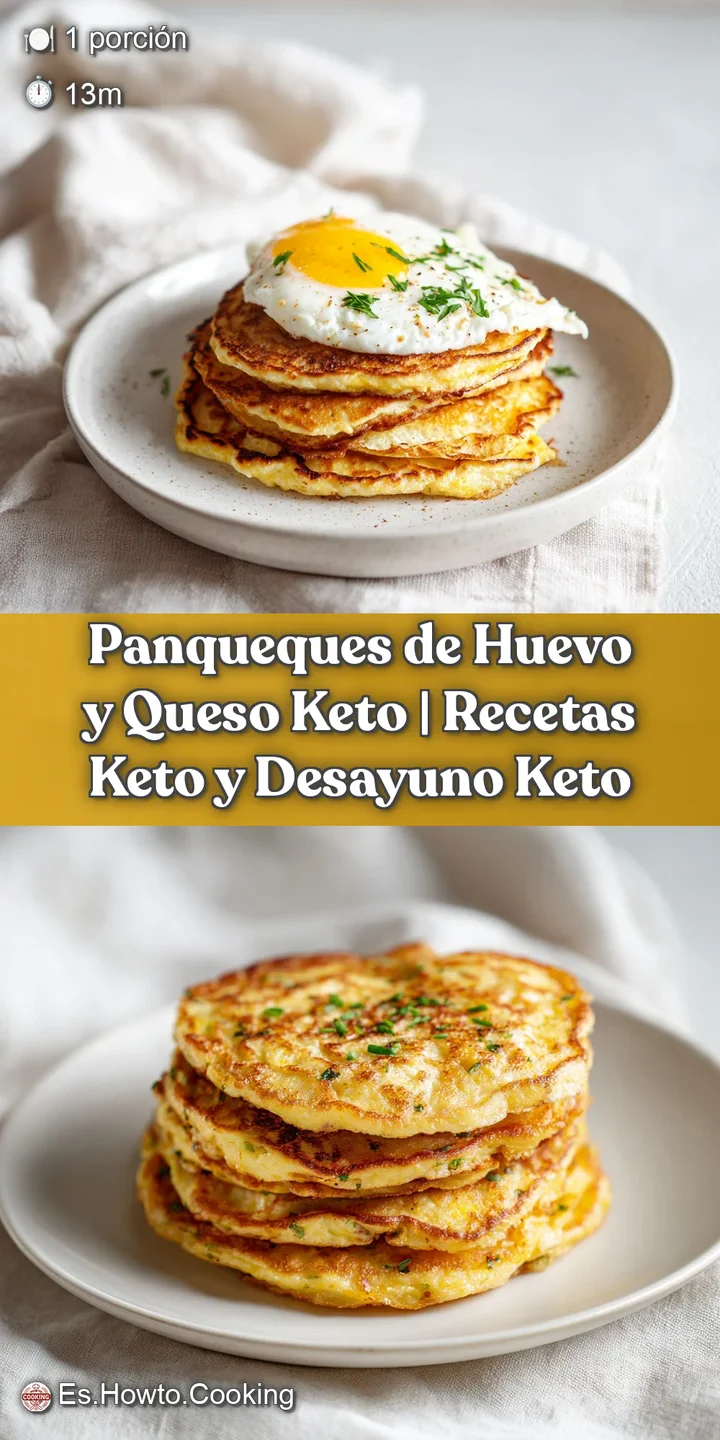 Close-up of a perfectly cooked keto egg and cheese pancake, showing its tender, slightly browned edges.