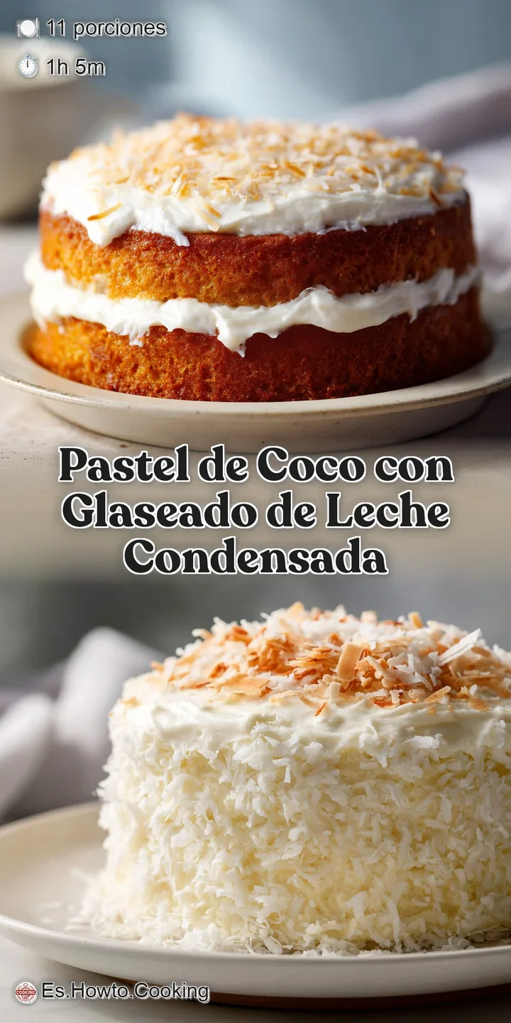 Close-up of a coconut cake slice reveals its moist texture & toasted coconut flakes, inviting a sweet, creamy taste.