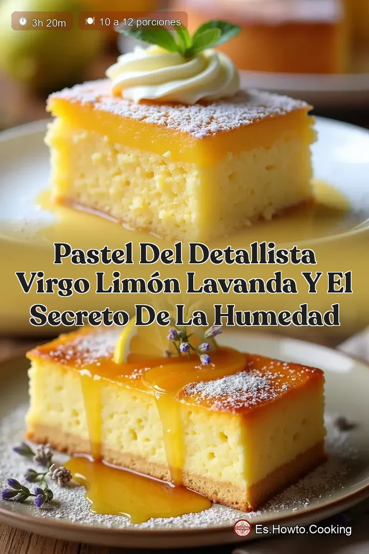 Pastel del Detallista Virgo Lim&oacute;n Lavanda y el Secreto de la Humedad