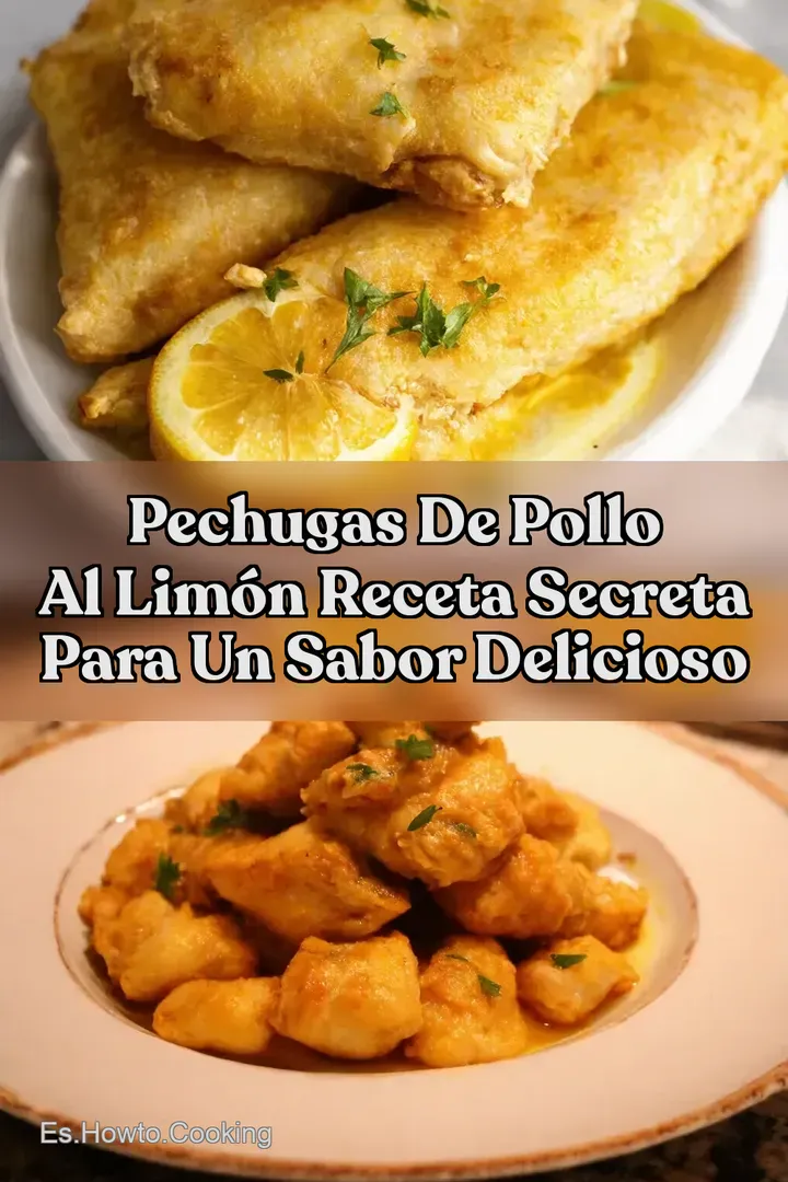 Pechugas de Pollo al Lim&oacute;n Receta Secreta para un Sabor Delicioso