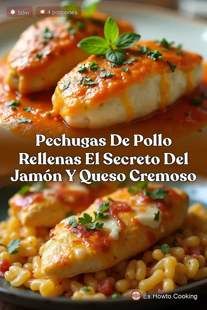 Pechugas de Pollo Rellenas El Secreto del Jam&oacute;n y Queso Cremoso