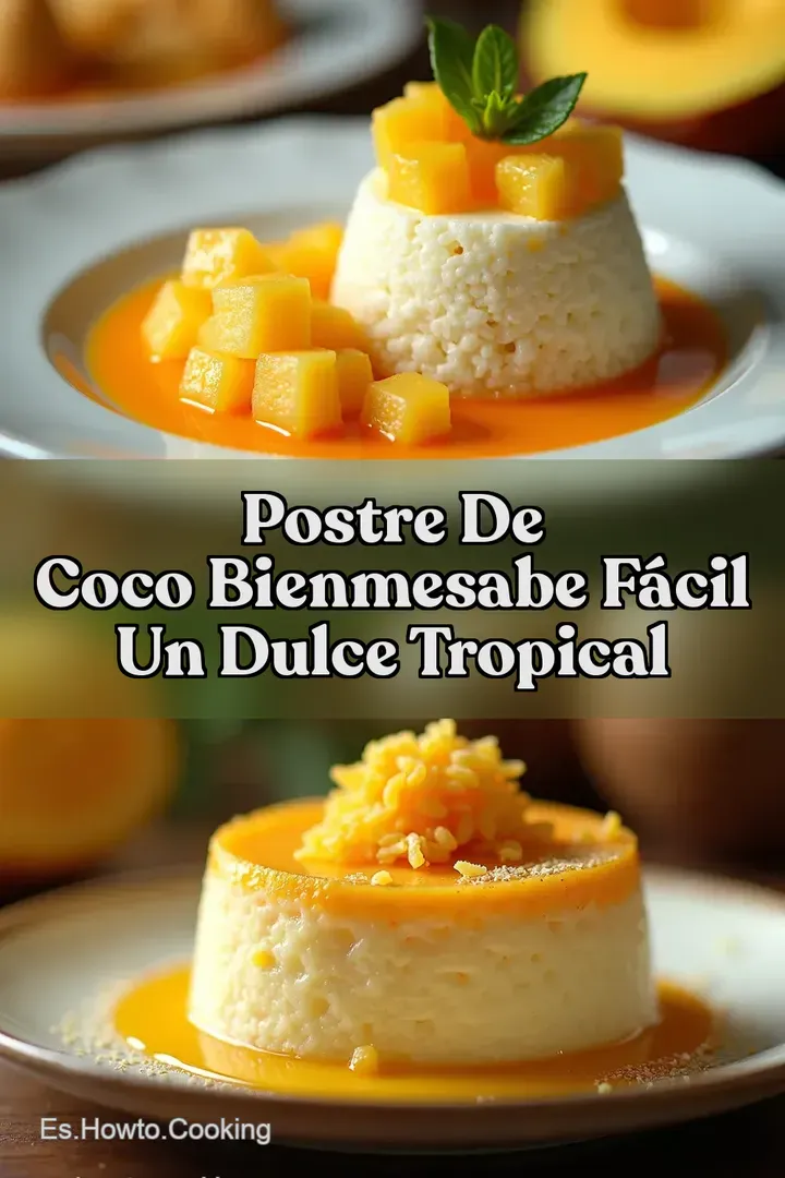 Postre de coco Bienmesabe F&aacute;cil Un Dulce Tropical