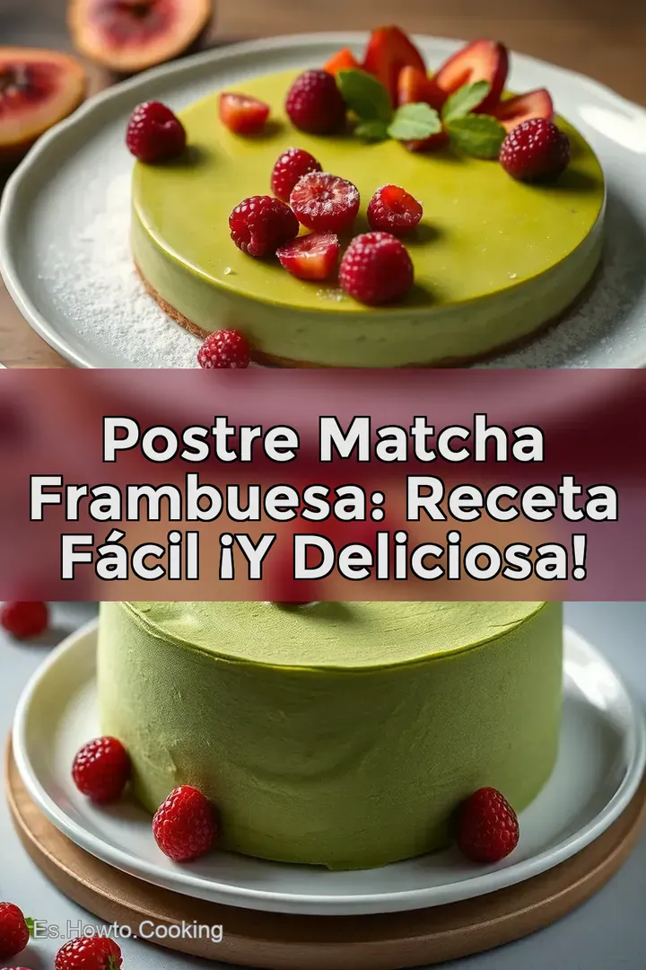 Postre Matcha Frambuesa: Receta F&aacute;cil &iexcl;Y Deliciosa!