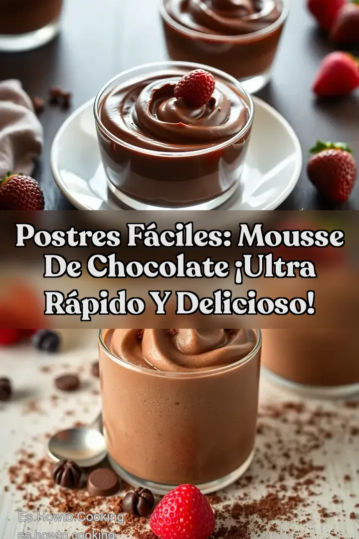 Postres F&aacute;ciles: Mousse de Chocolate &iexcl;Ultra R&aacute;pido y Delicioso!