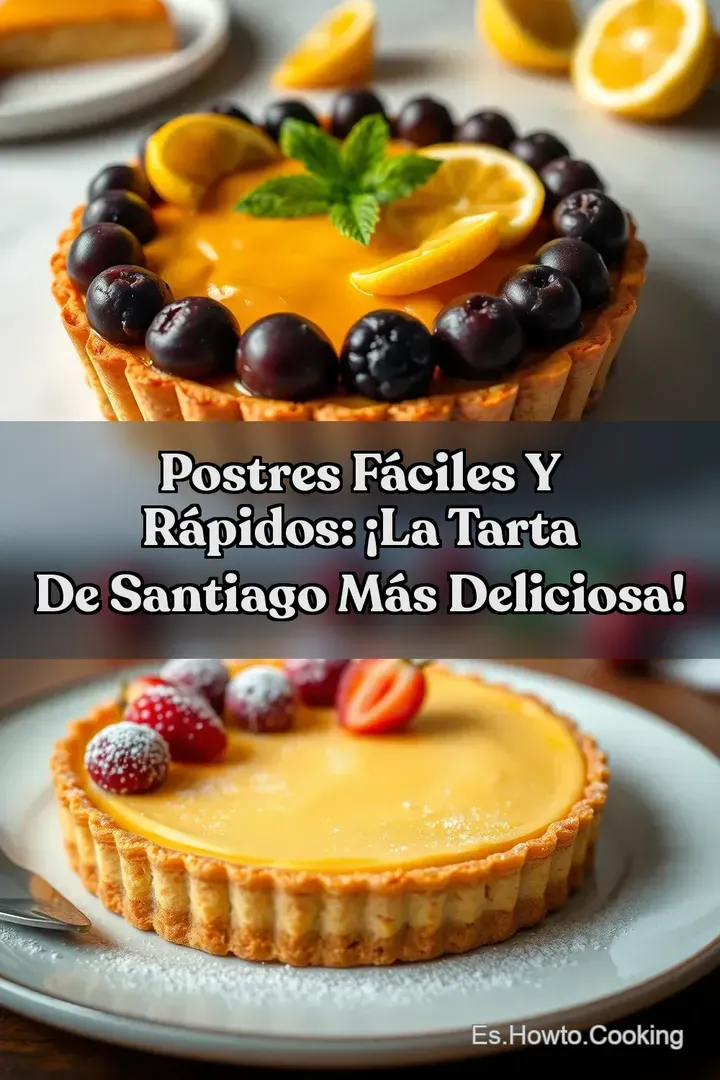 Postres F&aacute;ciles Y R&aacute;pidos: &iexcl;La Tarta De Santiago M&aacute;s Deliciosa!