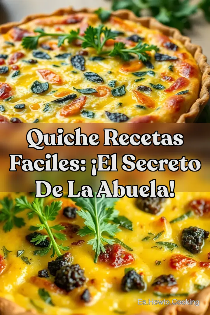 Quiche Recetas Faciles: &iexcl;El Secreto de la Abuela!