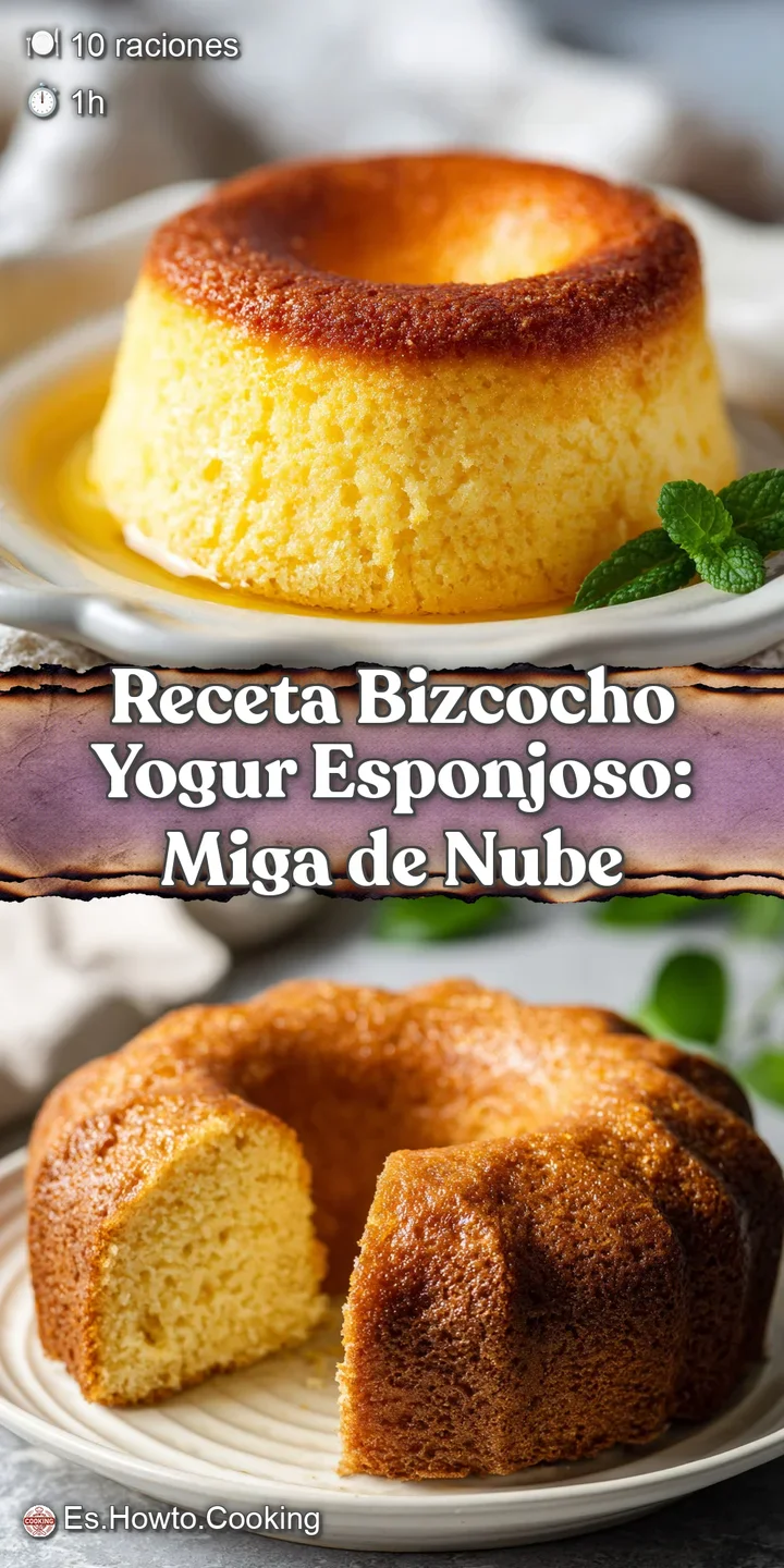 Close-up of a spongy, golden yogurt cake. The airy texture, slightly caramelized edges, and soft crumb are visible.