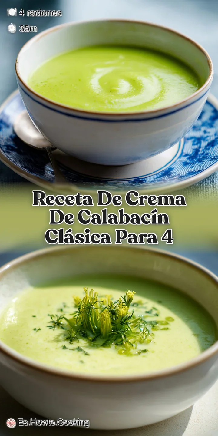 Close-up of bright green zucchini soup, showcasing its creamy texture and vibrant color. Garnish of herbs and cream. Looks...