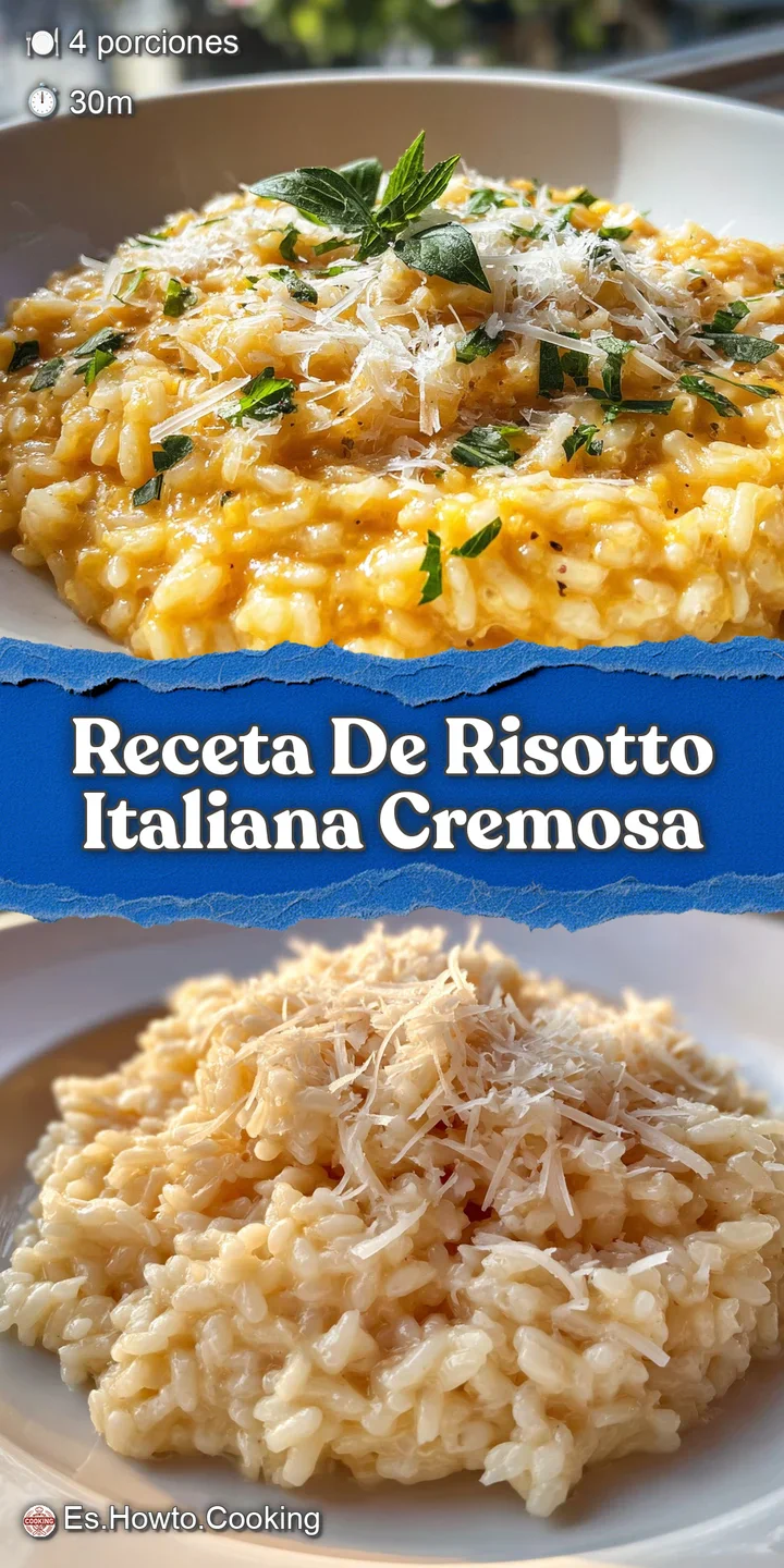 Appetizing close-up of risotto showing individual grains and creamy texture, enhanced by the bright green flecks of fresh ...