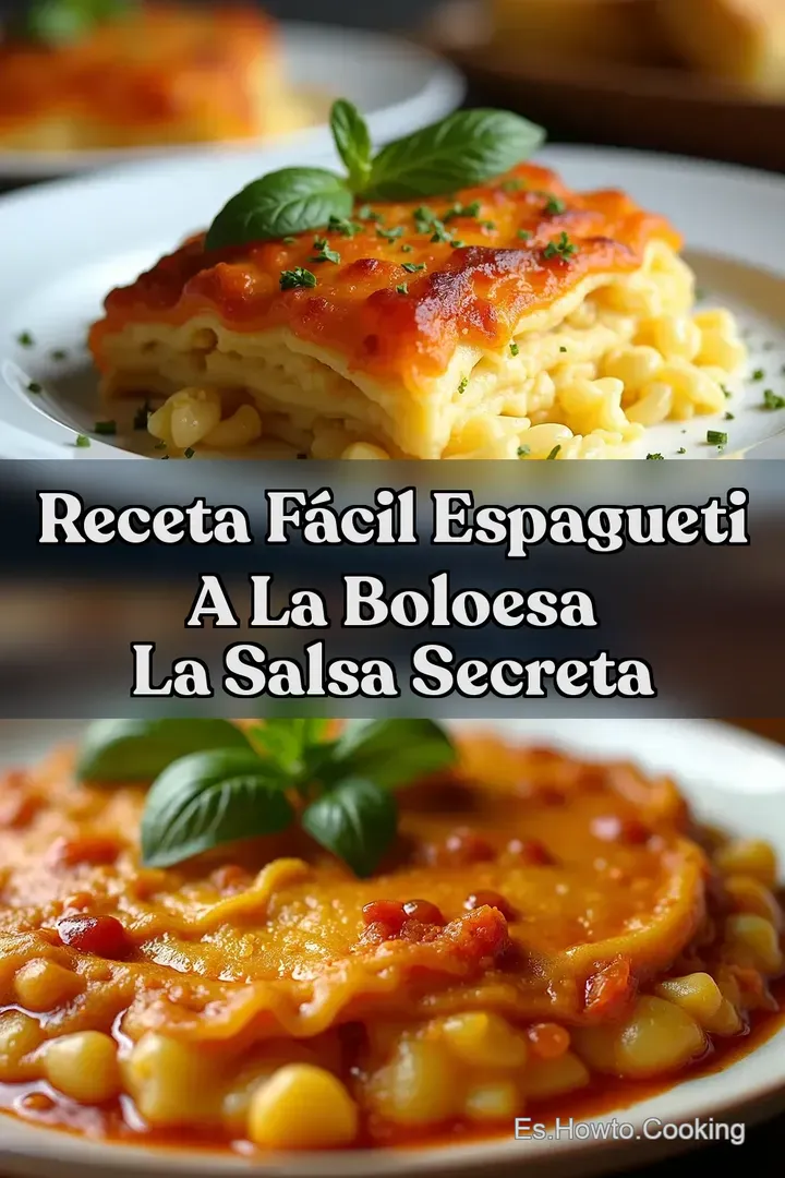 Receta F&aacute;cil ESPAGUETI A LA BOLOESA La Salsa Secreta