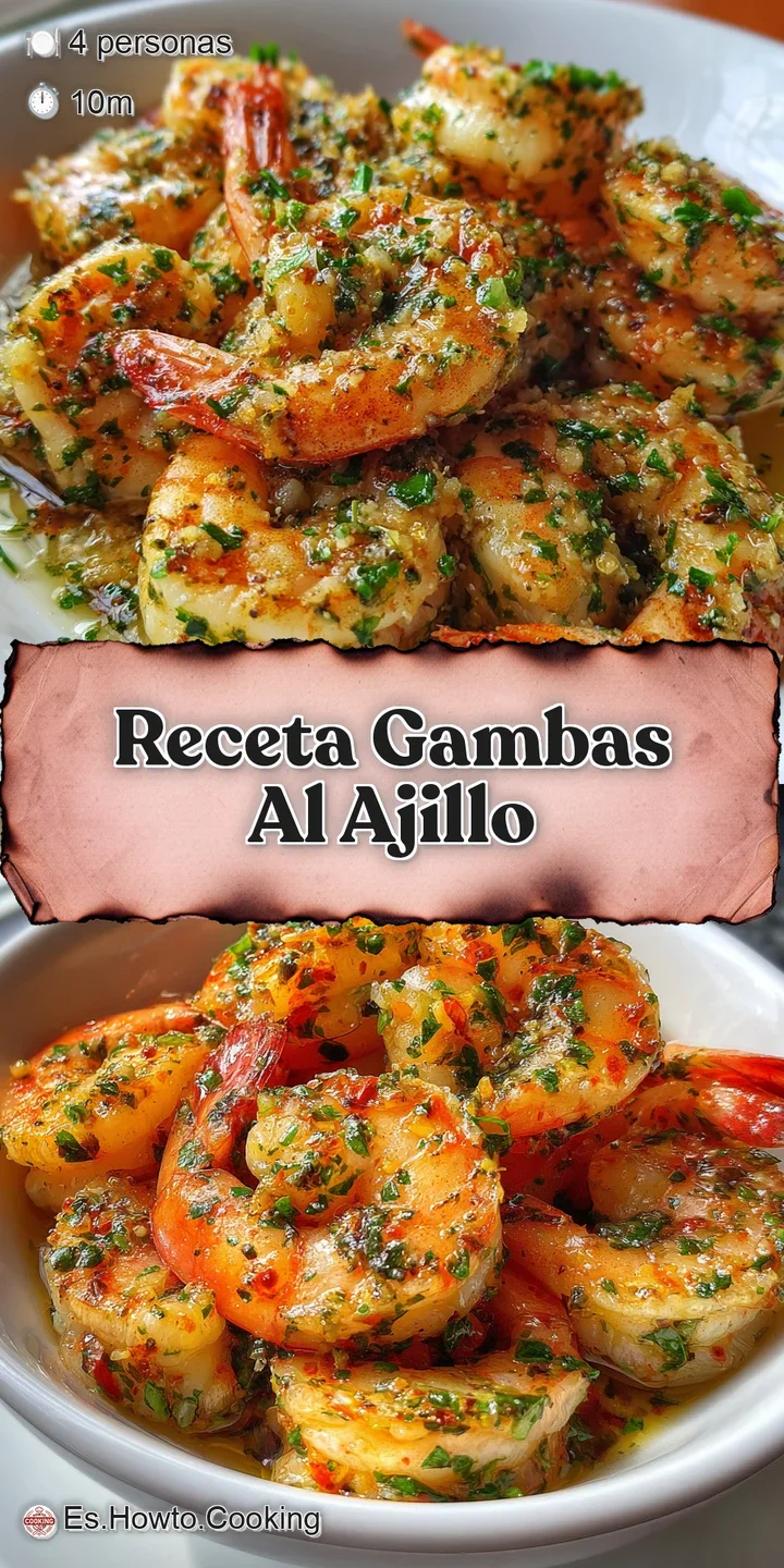 Close-up showcases juicy shrimp glistening with savory, garlic-infused oil. Red pepper adds warmth. A tantalizing Spanish ...