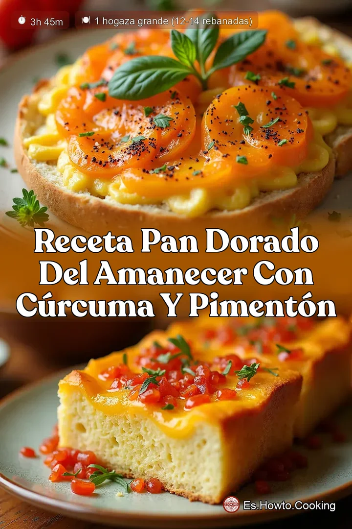Receta Pan Dorado del Amanecer con C&uacute;rcuma y Piment&oacute;n