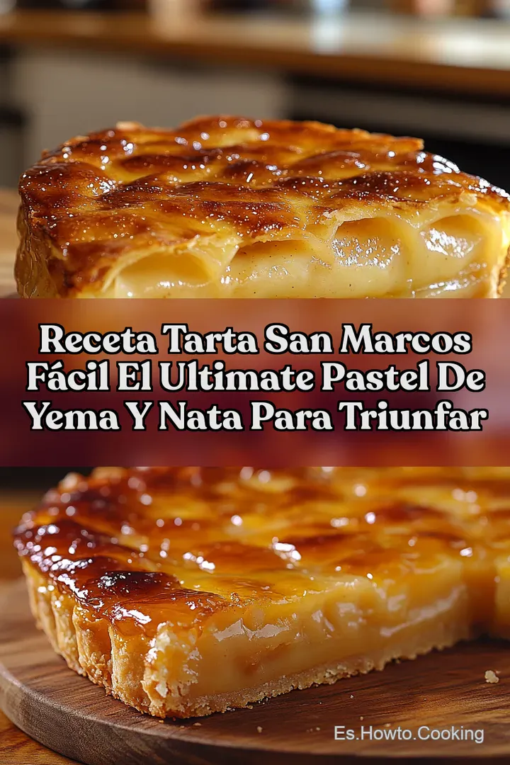 Receta Tarta San Marcos F&aacute;cil El Ultimate Pastel de Yema y Nata Para Triunfar