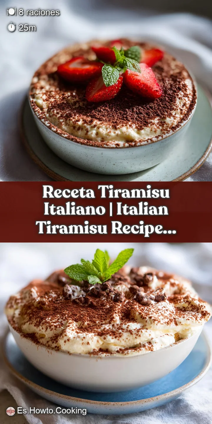 Close-up of creamy tiramisu layers with a rich cocoa powder topping, hinting at velvety texture.