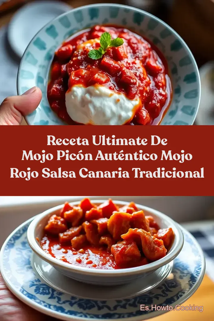 Receta Ultimate de MOJO PIC&Oacute;N AUT&Eacute;NTICO MOJO ROJO Salsa Canaria Tradicional
