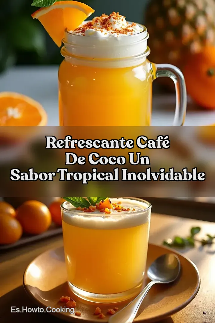 Refrescante Caf&eacute; de Coco Un Sabor Tropical Inolvidable