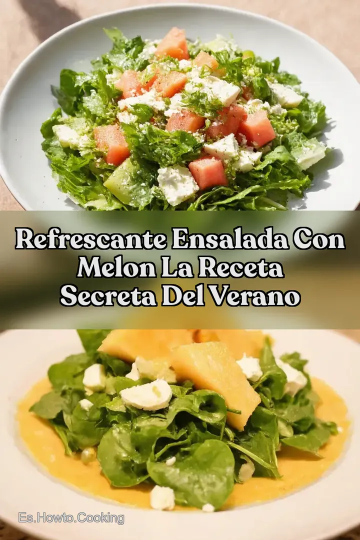 Refrescante Ensalada Con Melon La Receta Secreta del Verano