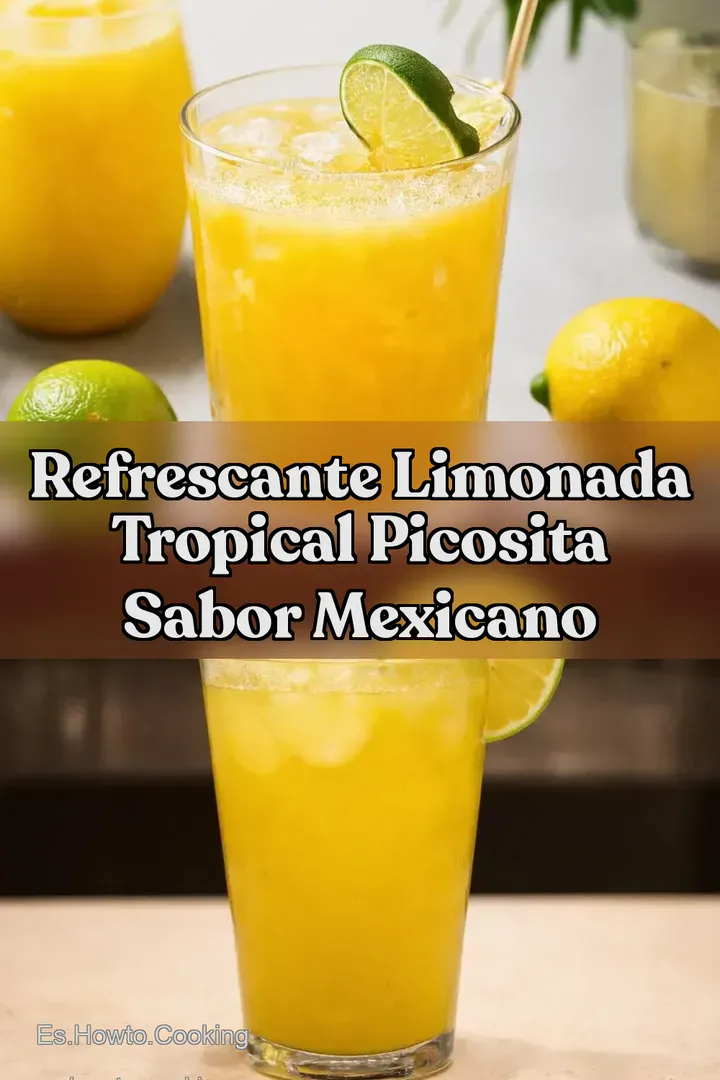 Refrescante Limonada Tropical Picosita Sabor Mexicano