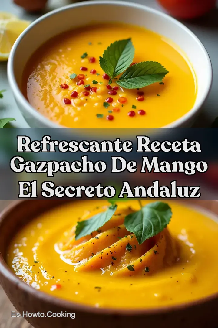 Refrescante Receta Gazpacho de Mango El Secreto Andaluz