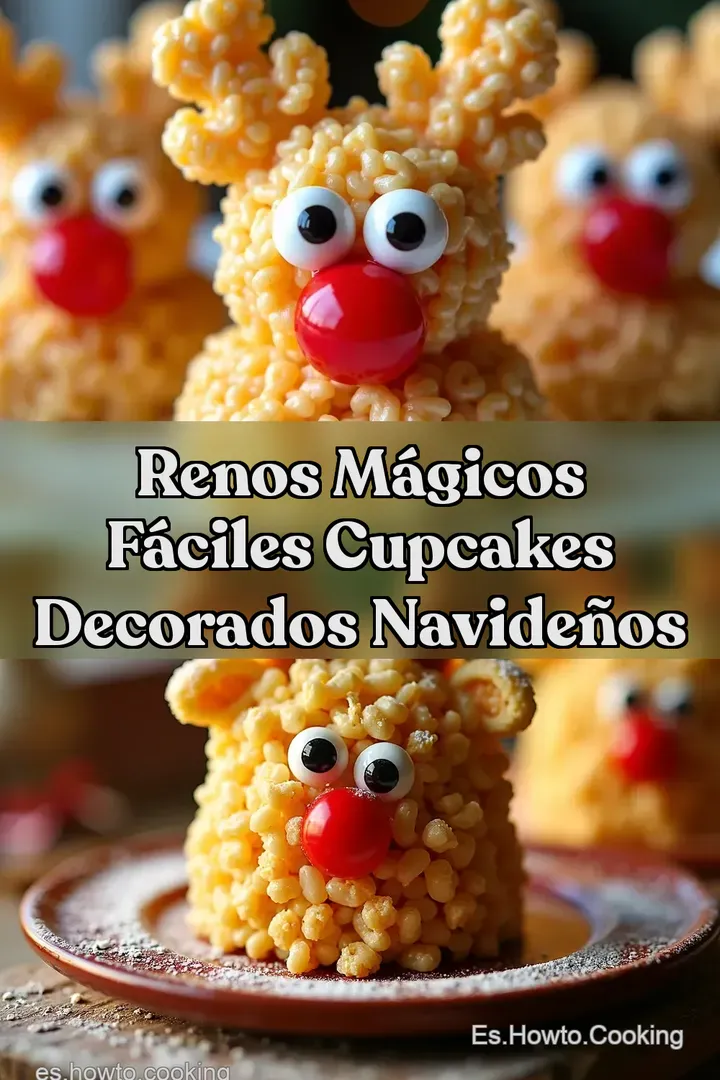 Renos M&aacute;gicos F&aacute;ciles Cupcakes Decorados Navide&ntilde;os
