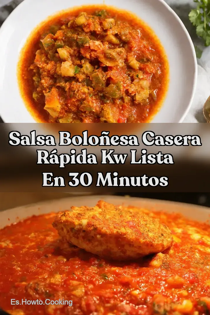 Salsa Bolo&ntilde;esa Casera R&aacute;pida kw Lista en 30 Minutos