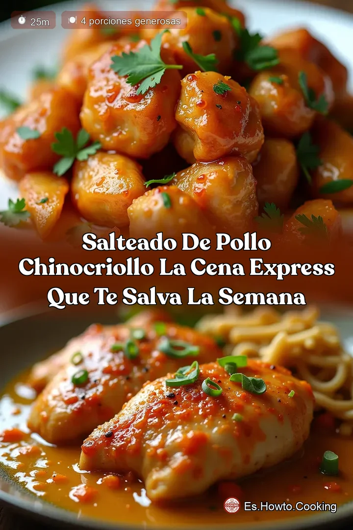 Salteado de Pollo ChinoCriollo La Cena Express que te Salva la Semana