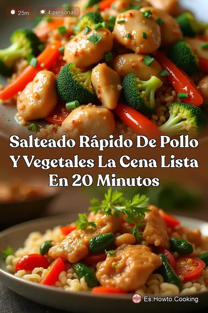 Salteado R&aacute;pido de Pollo y Vegetales La Cena Lista en 20 Minutos