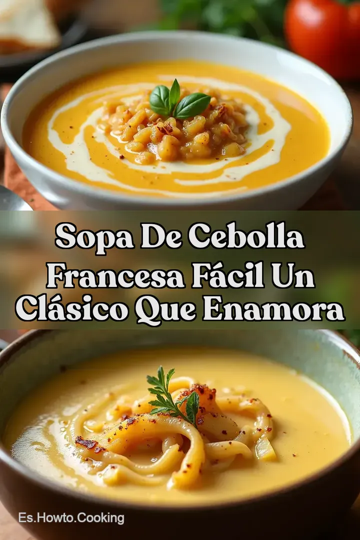 Sopa de Cebolla Francesa F&aacute;cil Un Cl&aacute;sico que Enamora