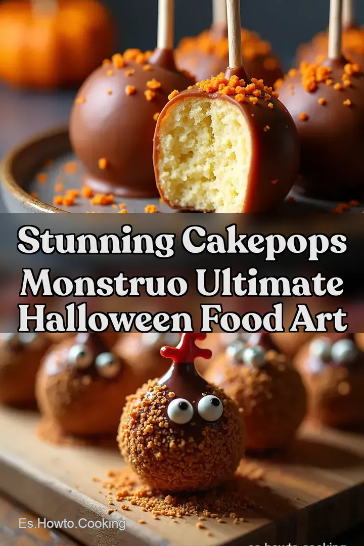 Stunning Cakepops Monstruo Ultimate Halloween Food Art