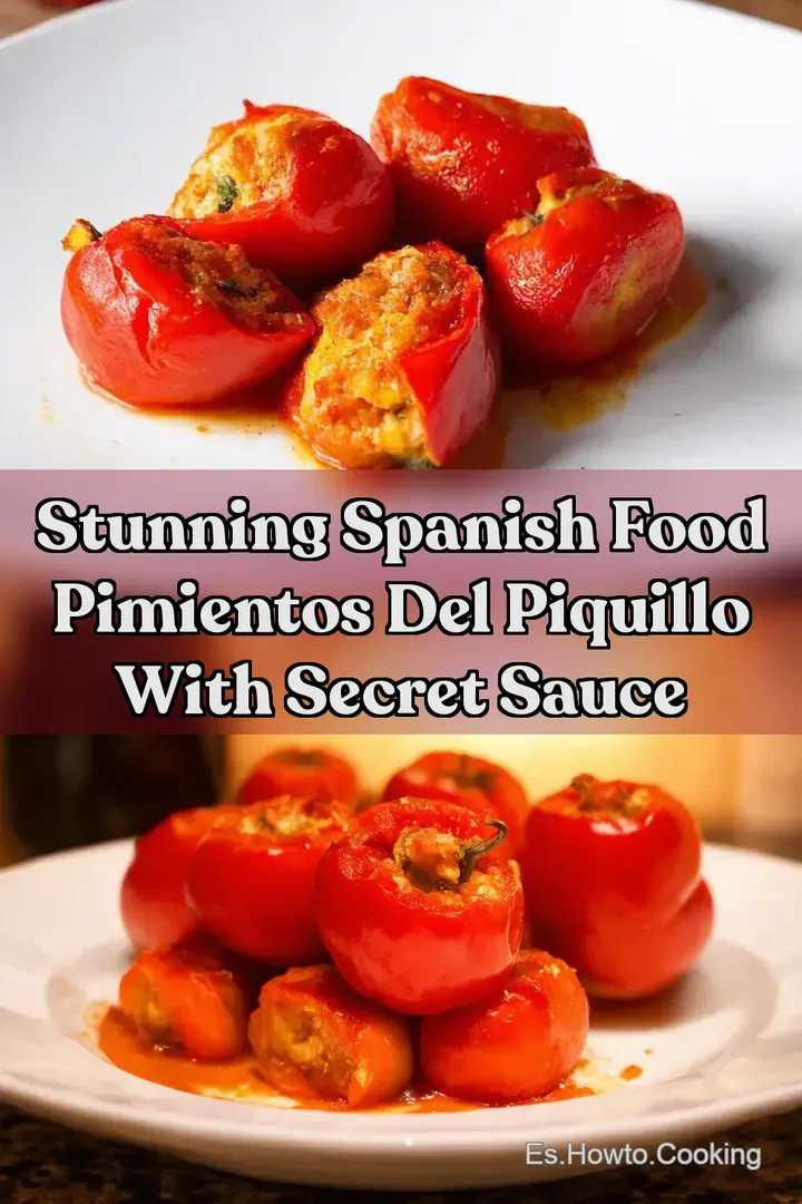 Stunning Spanish Food Pimientos del Piquillo with Secret Sauce