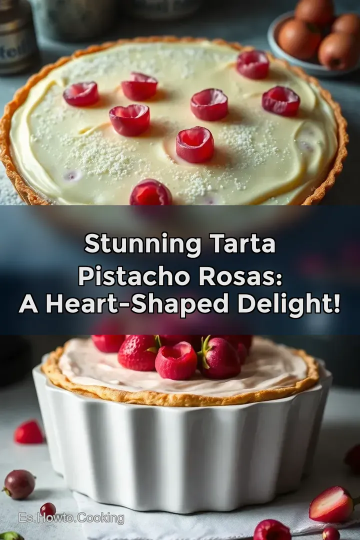 Stunning Tarta Pistacho Rosas: A Heart-Shaped Delight!