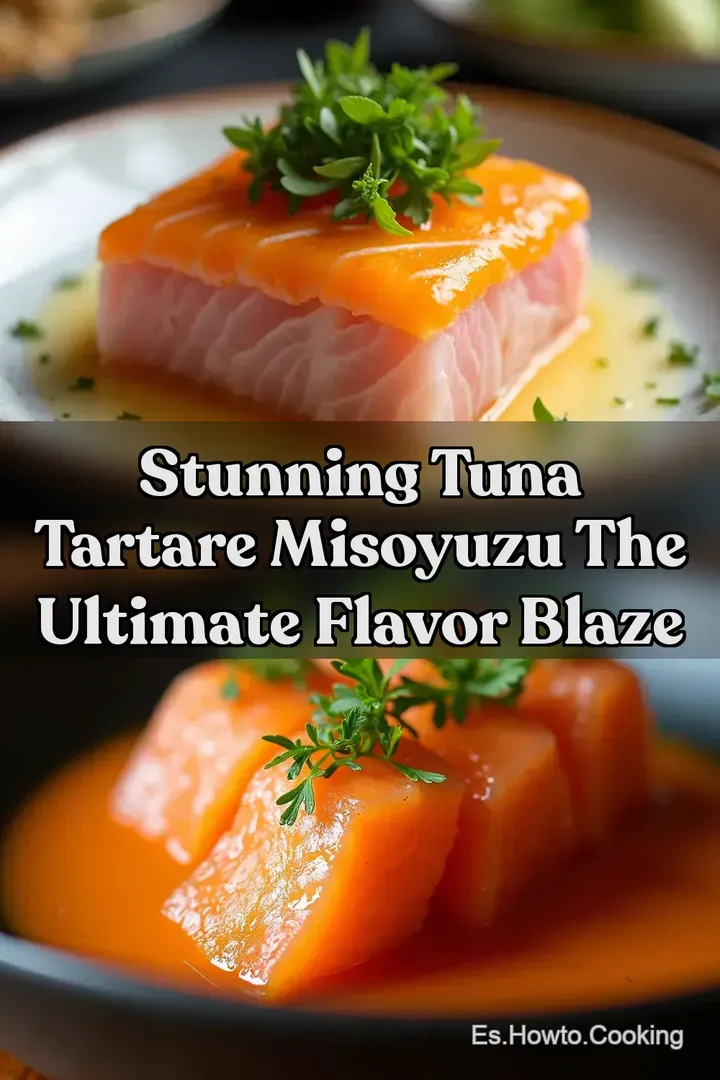 Stunning Tuna Tartare MisoYuzu The Ultimate Flavor Blaze