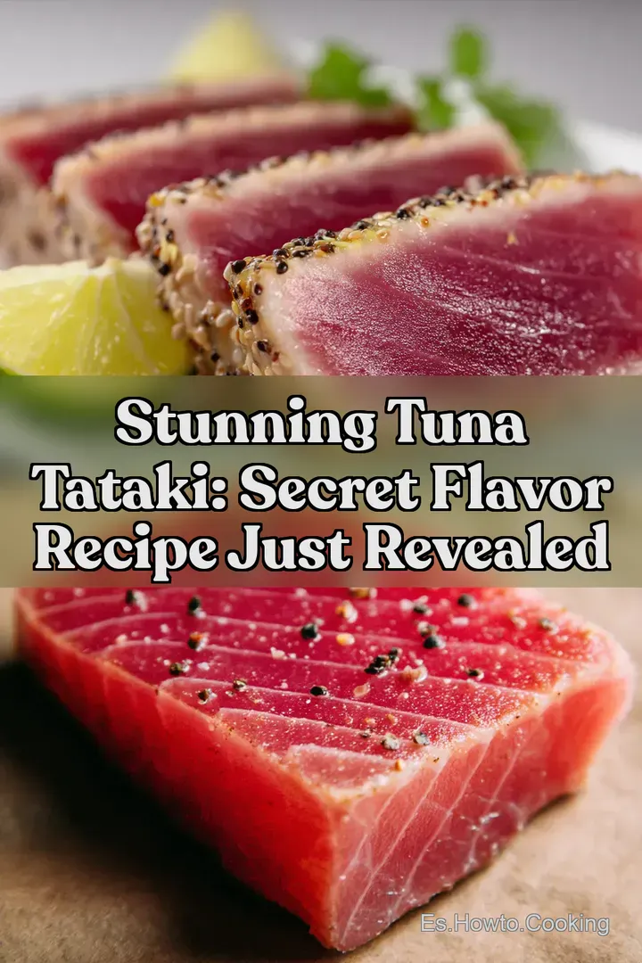 Stunning Tuna Tataki: Secret Flavor Recipe Just Revealed