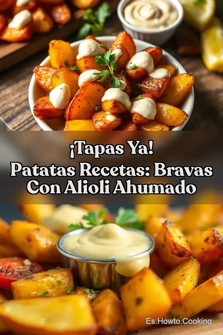&iexcl;Tapas Ya! Patatas Recetas: Bravas con Alioli Ahumado