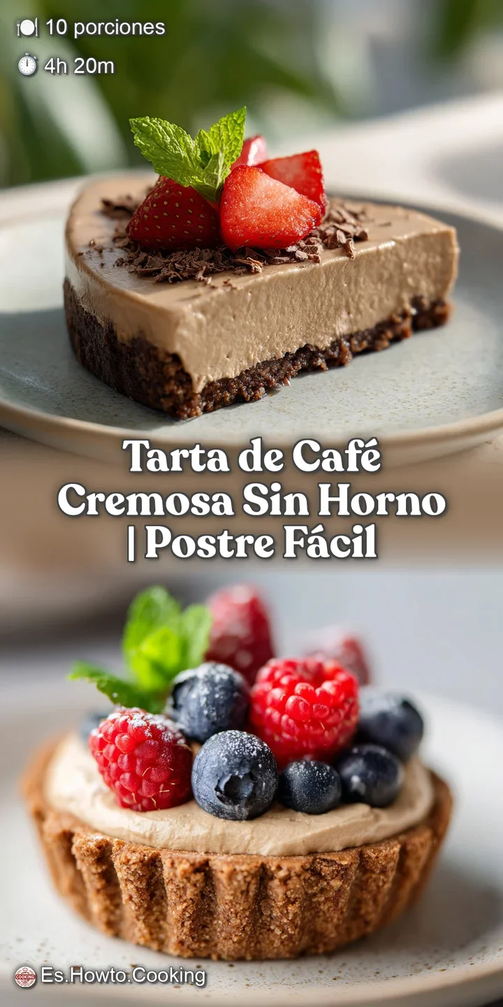 Close up of creamy coffee layers, a decadent no-bake dessert with swirls of chocolate powder and visible texture.