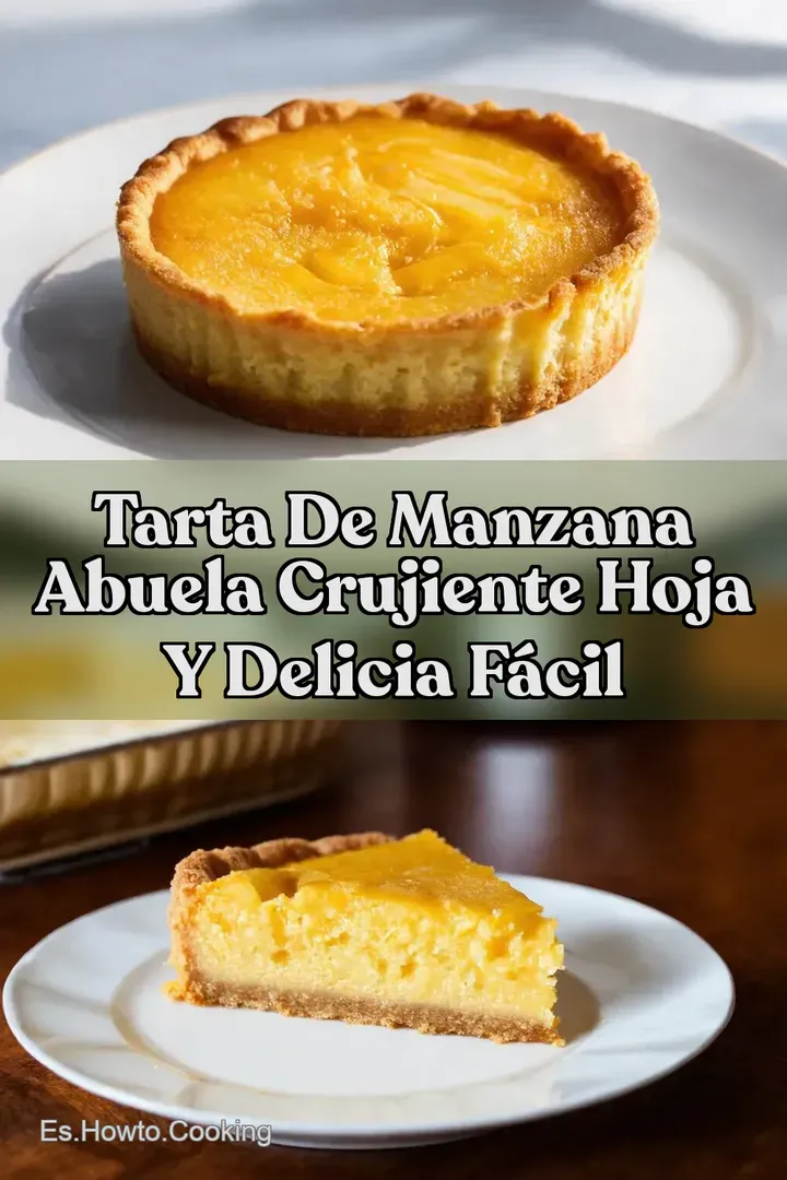 Tarta de Manzana Abuela Crujiente Hoja y Delicia F&aacute;cil